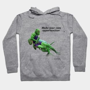 Reptile Warrior Combat Sport Fantasyart Hoodie